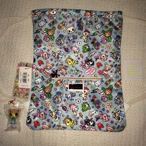 NWT Tokidoki Denim Daze Cinch Backpack ✨